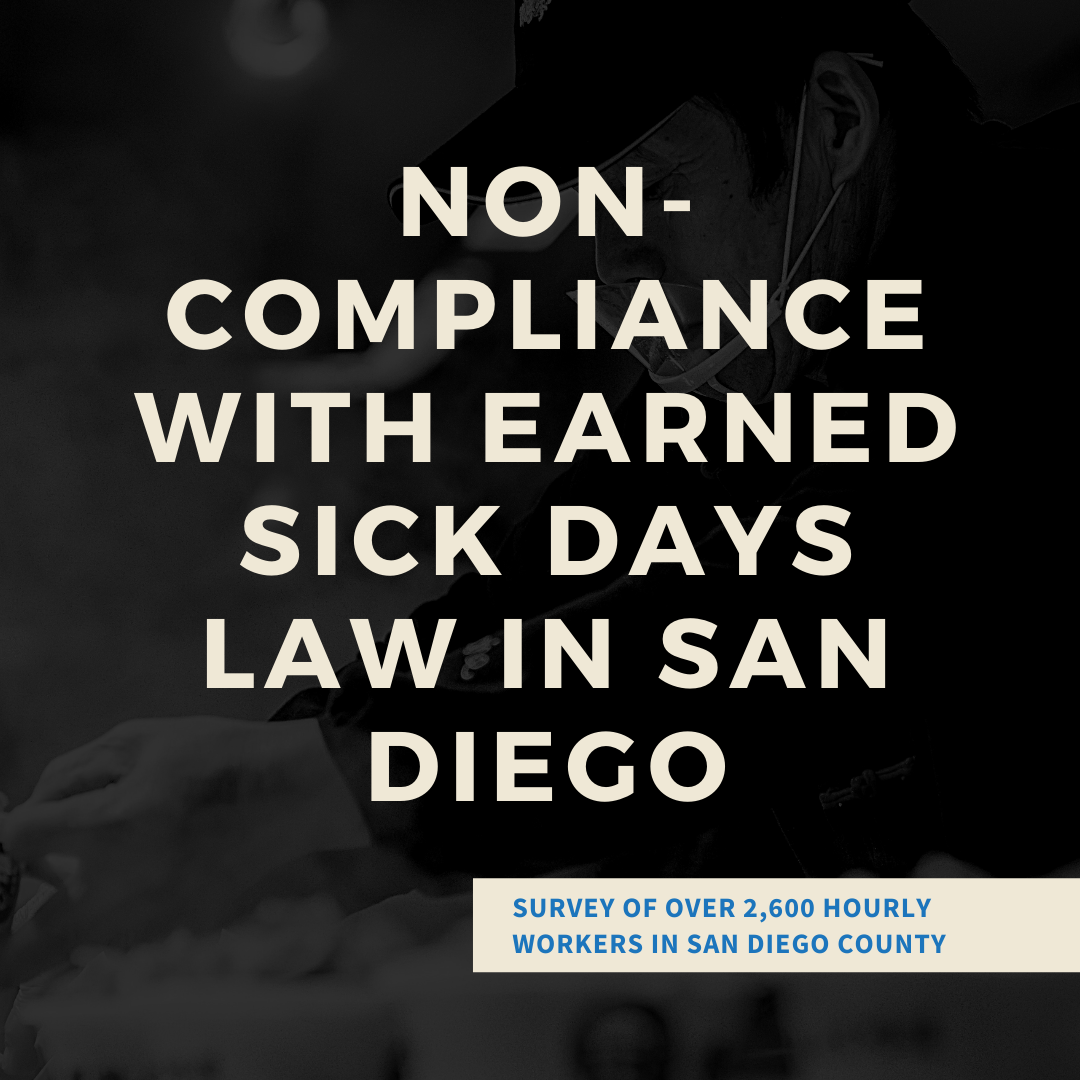 with Earned Sick Days Law in San Diego Center on